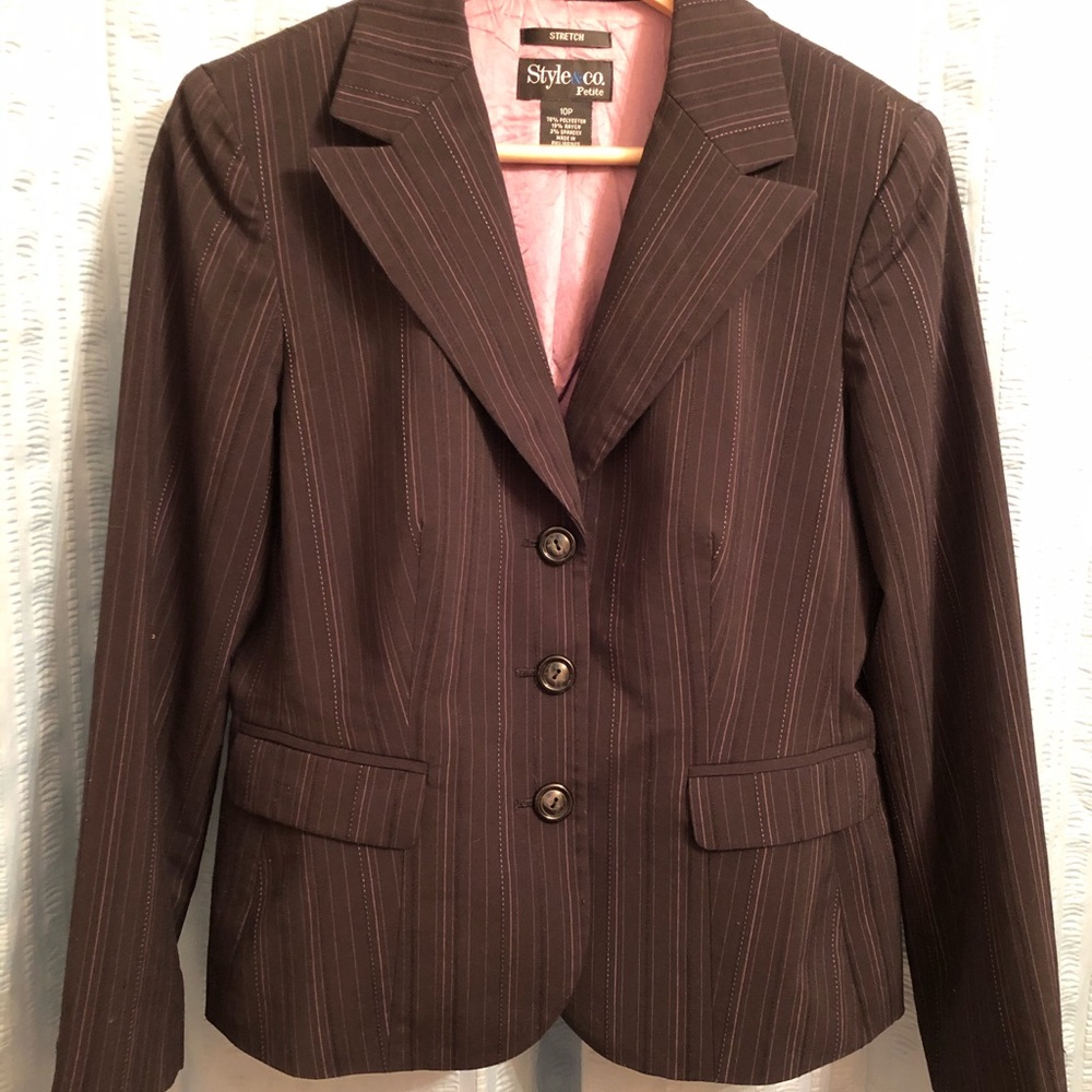 Style & Co Petite Stretch Suit Jacket 10P